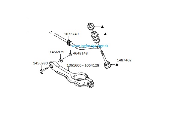 rameno priečne dolné Ford - kombi rameno priečne dolné Ford - kombi